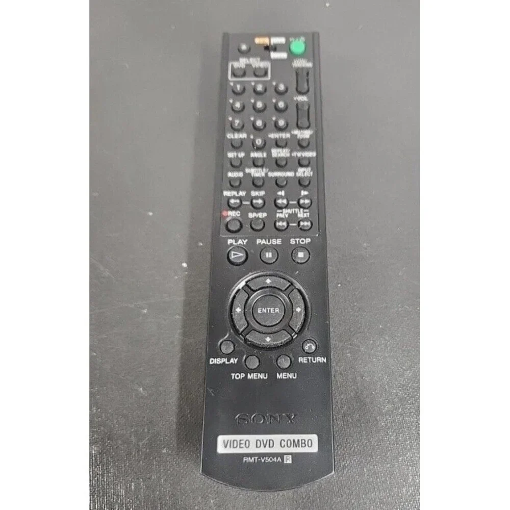 SONY VIDEO DVD COMBO REMOTE CONTROL TESTED & WORKING RMT-V504A REPLACEMENT